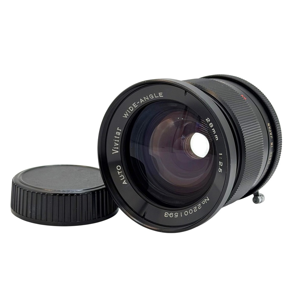 Vivitar Auto Wide-Angle 28mm f2.5 Lens Minolta SR Mount Clean SR 22001593